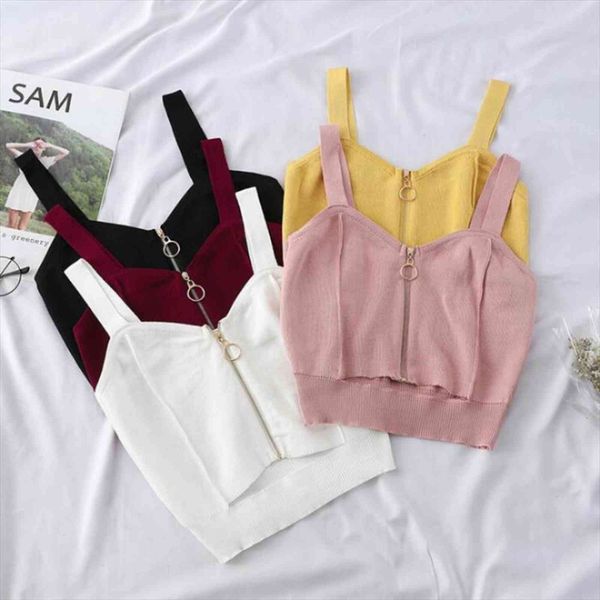spring crop womens cami zipper fly stretchy knitted hole sleeveless solid for, White
spring crop womens cami zipper fly stretchy knitted hole sleeveless solid for, White