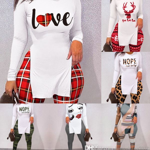 designer women tracksuits valentine day and christmas gifts two piece set clothes personalized letter printing leggings outfits, Gray
designer women tracksuits valentine day and christmas gifts two piece set clothes personalized letter printing leggings outfits, Gray