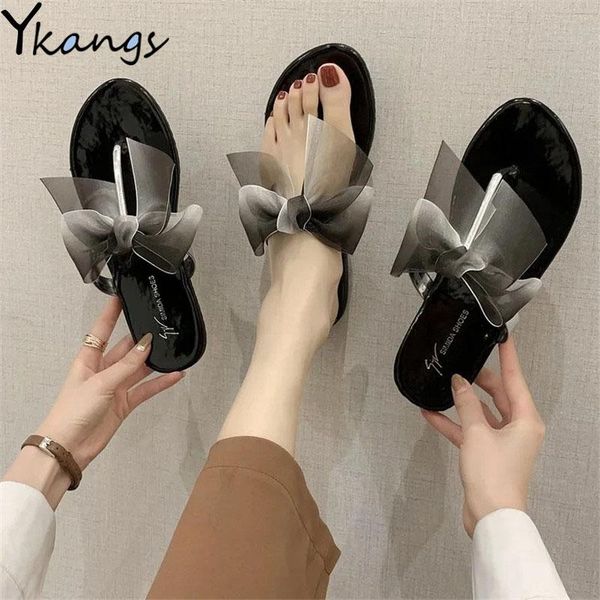 summer bow outdoor flat sandals quick-drying casual beach slippers women comfortable non-slip household flip-flops ladies, Black
summer bow outdoor flat sandals quick-drying casual beach slippers women comfortable non-slip household flip-flops ladies, Black