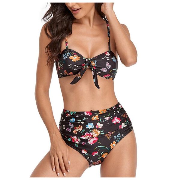 women's swimwear biquini ladies summer fashion black print bow two piece swimsuit bikini set beachwear brazilian bathing suits, White;black
women's swimwear biquini ladies summer fashion black print bow two piece swimsuit bikini set beachwear brazilian bathing suits, White;black