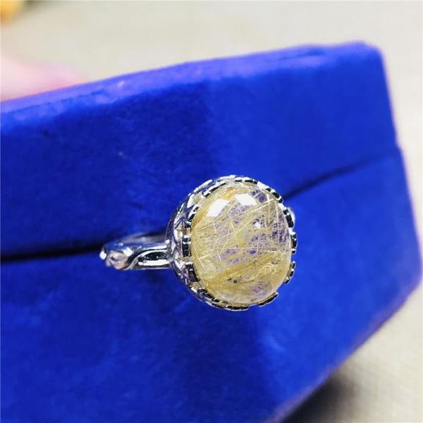 cluster rings 12mm natural gold rutilated quartz ring jewelry for woman lady man oval crystal beads silver stone adjustable, Golden;silver
cluster rings 12mm natural gold rutilated quartz ring jewelry for woman lady man oval crystal beads silver stone adjustable, Golden;silver