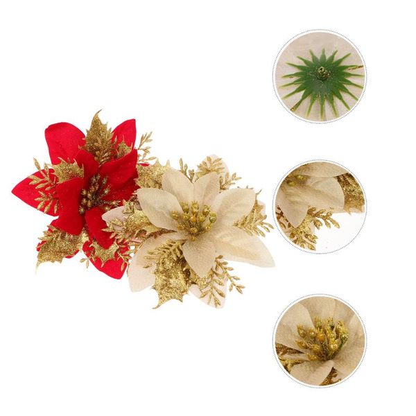 decorative flowers & wreaths 24pcs artificial flower ornament props christmas for decor(red, golden)
decorative flowers & wreaths 24pcs artificial flower ornament props christmas for decor(red, golden)