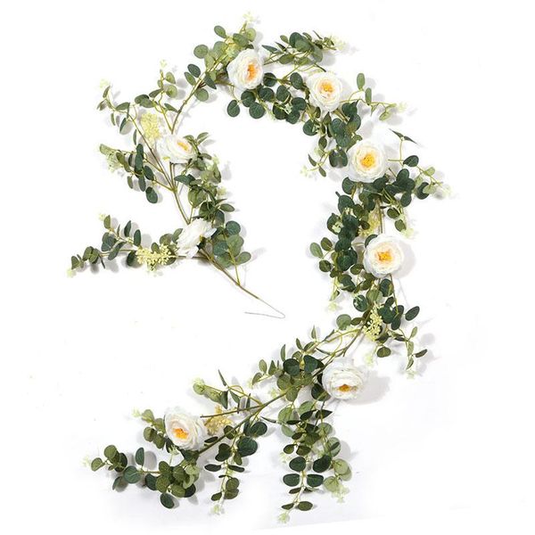 decorative flowers & wreaths 2m artificial rose vine hanging garland for wall decoration rattan fake peony eucalyptus leaves romantic weddin
decorative flowers & wreaths 2m artificial rose vine hanging garland for wall decoration rattan fake peony eucalyptus leaves romantic weddin