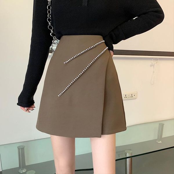 skirts 2021 autumn and winter irregular beaded suit skirt temperament versatile high waist thin a-line, Black
skirts 2021 autumn and winter irregular beaded suit skirt temperament versatile high waist thin a-line, Black