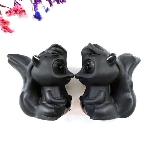 wholesale natural hand carving crystal animal decoration black obsidian squirrel gem for gift smy decorative objects & figurines
wholesale natural hand carving crystal animal decoration black obsidian squirrel gem for gift smy decorative objects & figurines