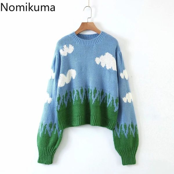 nomikuma pull femme casual loose knitted sweater women o neck long sleeve pullovers autumn jumpers female ropa mujer 3d299 210514, White;black
nomikuma pull femme casual loose knitted sweater women o neck long sleeve pullovers autumn jumpers female ropa mujer 3d299 210514, White;black
