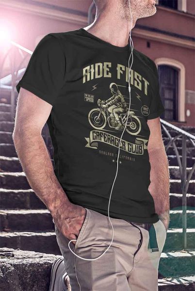 men's t-shirts ride fast t-shirt caferacer tee motorcycle shirt biker t cafe racer size, White;black
men's t-shirts ride fast t-shirt caferacer tee motorcycle shirt biker t cafe racer size, White;black