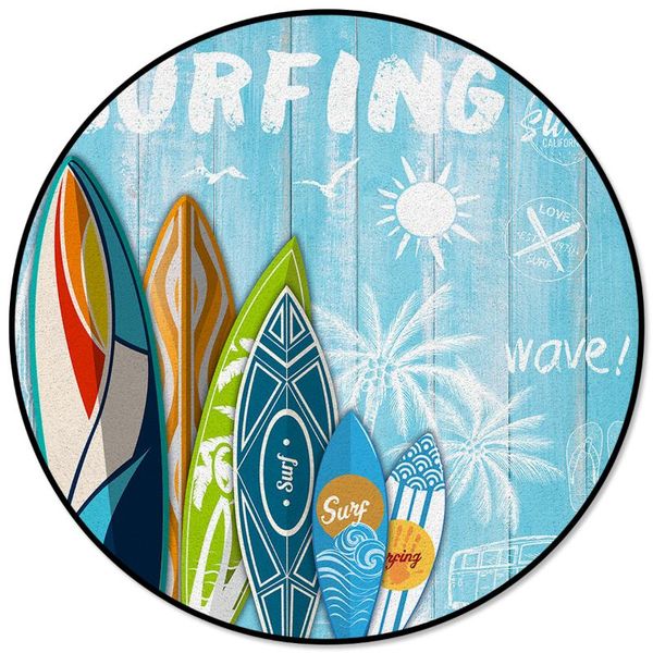 carpets surfing summer style palm tree wood board round anti-slip carpet children bedroom rug living room mat computer chair pad
carpets surfing summer style palm tree wood board round anti-slip carpet children bedroom rug living room mat computer chair pad