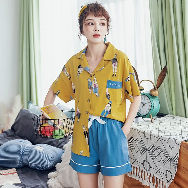 bzel fashion cartoon pajamas set autumn cotton sleepwear for women casual home wear ladies night big size pijamas pyjamas -xxxl, Black;red
bzel fashion cartoon pajamas set autumn cotton sleepwear for women casual home wear ladies night big size pijamas pyjamas -xxxl, Black;red