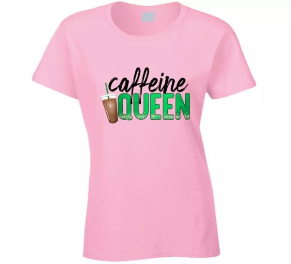 caffeine queen funny t shirt cool womens tee is a great tshirt for coffee lovers, White;black
caffeine queen funny t shirt cool womens tee is a great tshirt for coffee lovers, White;black