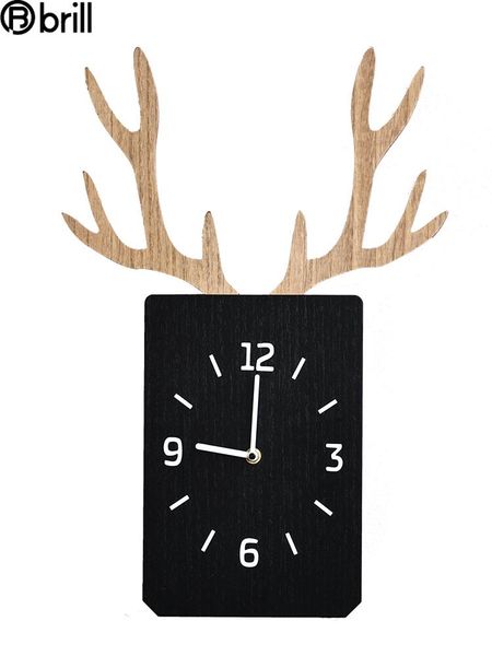 nordic wooden deer wall clock living room silent square modern design decorative antler 50 clocks
nordic wooden deer wall clock living room silent square modern design decorative antler 50 clocks