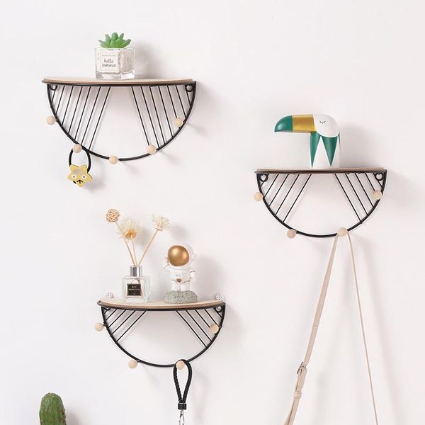 other home decor nordic style wrought iron semicircular wall shelf creative decoration rack for living room bedroom
other home decor nordic style wrought iron semicircular wall shelf creative decoration rack for living room bedroom