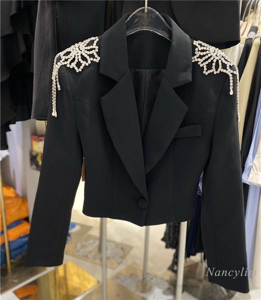 women's jackets korean fashion girl bright diamond tassel flowers suit women's jacket short fine fit spring fall r7gk, Black;brown
women's jackets korean fashion girl bright diamond tassel flowers suit women's jacket short fine fit spring fall r7gk, Black;brown