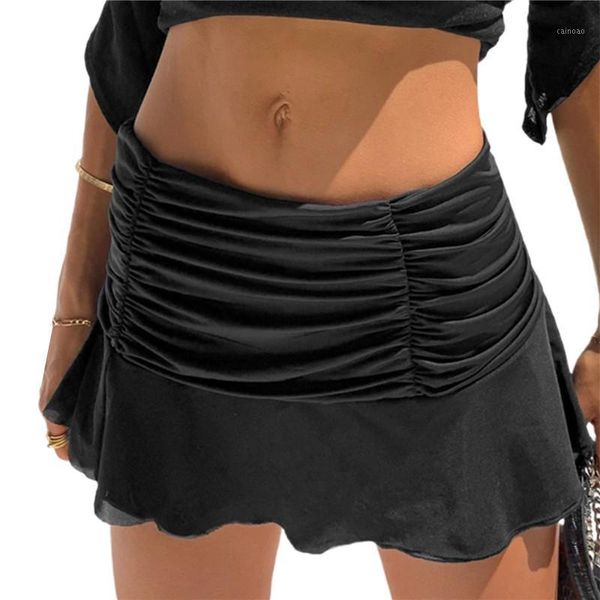 retro women mini skirt y2k 90s pleated high waist casual short skirts solid color lady beachwear, Black
retro women mini skirt y2k 90s pleated high waist casual short skirts solid color lady beachwear, Black