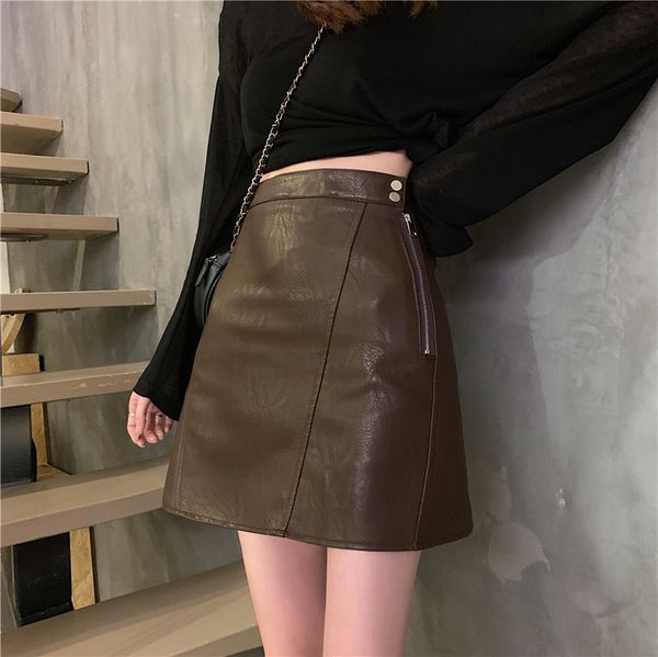skirts short with 155 high pu leather skirt side zipper design waist temperament bag hip a character short female tiso, Black
skirts short with 155 high pu leather skirt side zipper design waist temperament bag hip a character short female tiso, Black