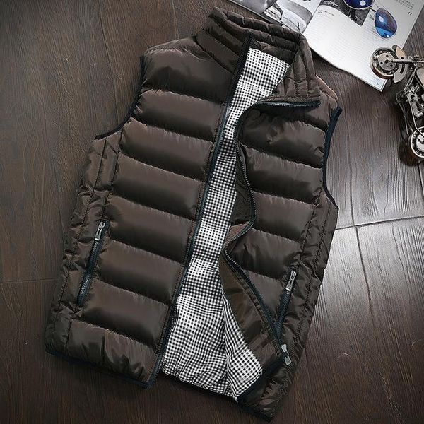 men's vests 2021 white thick vest jacket mens warm sleeveless coat male autumn winter casual waistcoat for men outwear plus size brown, Black;white
men's vests 2021 white thick vest jacket mens warm sleeveless coat male autumn winter casual waistcoat for men outwear plus size brown, Black;white