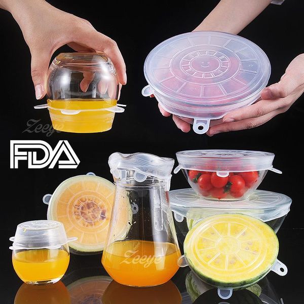 kitchen storage & organization 6 pcs silicone stretch lids reusable airtight wrap cookware covers keeping fresh seal bowl stretchy cove
kitchen storage & organization 6 pcs silicone stretch lids reusable airtight wrap cookware covers keeping fresh seal bowl stretchy cove