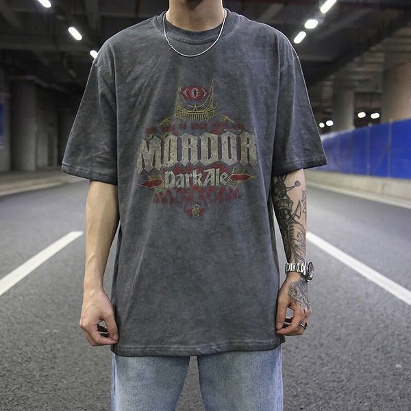 used dongguan water taochao brand for men's washing grey printing loose t-shirt, White;black
used dongguan water taochao brand for men's washing grey printing loose t-shirt, White;black