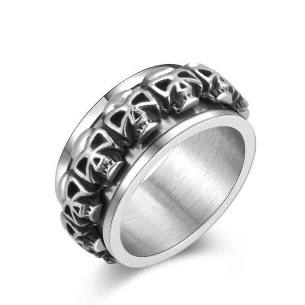 cluster rings stainless steel men's punk rock skull jewelry gift for him size 7-13 halloween, Golden;silver
cluster rings stainless steel men's punk rock skull jewelry gift for him size 7-13 halloween, Golden;silver