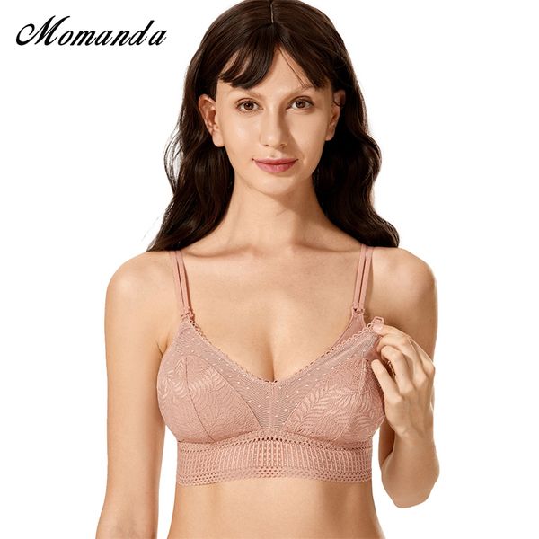 momanda women's lace wireless bralette lightly padded maternity nursing bra for pregnant 210318, White
momanda women's lace wireless bralette lightly padded maternity nursing bra for pregnant 210318, White