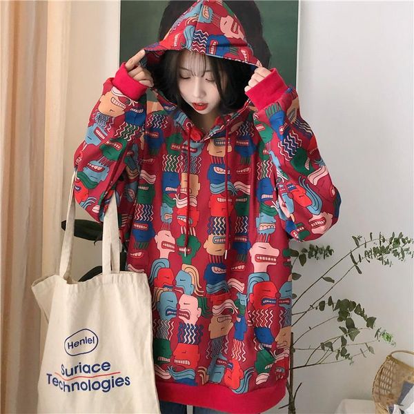 spring casual round neck plus size pullover harajuku women's clothing lazy cartoon print hooded sweatshirt hoodies & sweatshirts, Black
spring casual round neck plus size pullover harajuku women's clothing lazy cartoon print hooded sweatshirt hoodies & sweatshirts, Black