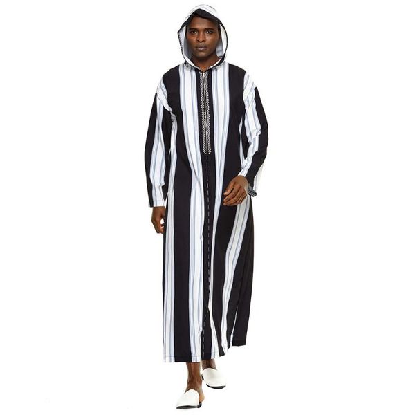 men's casual shirts islam abaya clothing muslim dresses long 2021 color block hooded patchwork stripe fashion slim male dress summer, White;black
men's casual shirts islam abaya clothing muslim dresses long 2021 color block hooded patchwork stripe fashion slim male dress summer, White;black