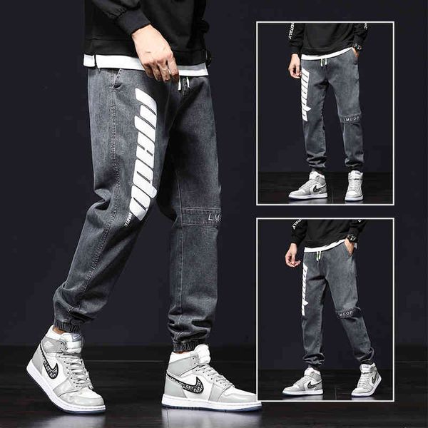 men's jeans loose brim pants marks 2021 autumn casual korean jumpsuit trend version of all games harem, Blue
men's jeans loose brim pants marks 2021 autumn casual korean jumpsuit trend version of all games harem, Blue