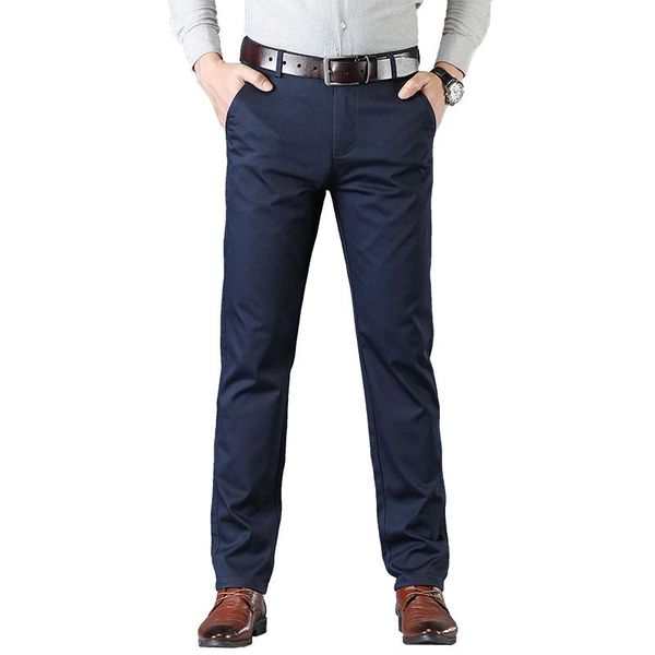 men's pants business casual long four seasons solid color trousers youth office straight slim micro stretch, Black
men's pants business casual long four seasons solid color trousers youth office straight slim micro stretch, Black