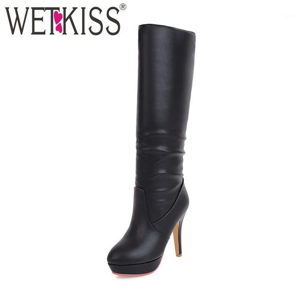 boots wetkiss 2021 warm winter fashion women shoes platform high heels slip on female plush inside woman footwear big size1, Black
boots wetkiss 2021 warm winter fashion women shoes platform high heels slip on female plush inside woman footwear big size1, Black