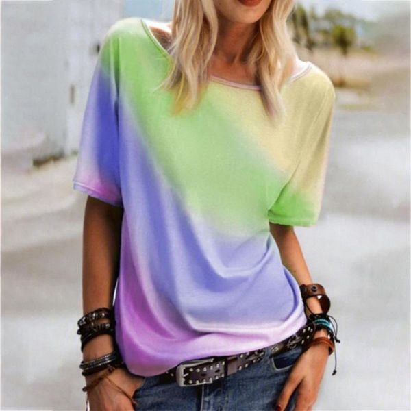 summer fashion women plus sizes loose vintage ruffles casual t shirts tees tie dye shirt round neck women's t-shirt, White
summer fashion women plus sizes loose vintage ruffles casual t shirts tees tie dye shirt round neck women's t-shirt, White