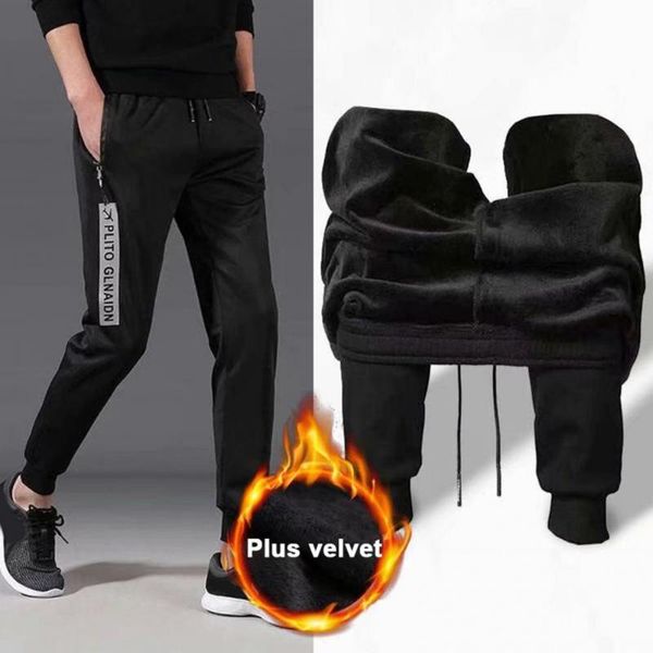 men's pants men fall winter thick casual harlan elastic waist lace-up sports trousers, Black
men's pants men fall winter thick casual harlan elastic waist lace-up sports trousers, Black