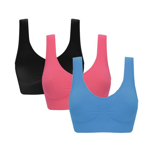 bras 3pcs sports bra for women gym 2021 solid wear bralette outdoor unlined one piece seamless running lingerie plus size, Red;black
bras 3pcs sports bra for women gym 2021 solid wear bralette outdoor unlined one piece seamless running lingerie plus size, Red;black