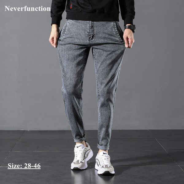 jeans autumn men vintage simple solid color casual streetwear fashion slim fit cotton man joggers denim trousers, Blue
jeans autumn men vintage simple solid color casual streetwear fashion slim fit cotton man joggers denim trousers, Blue