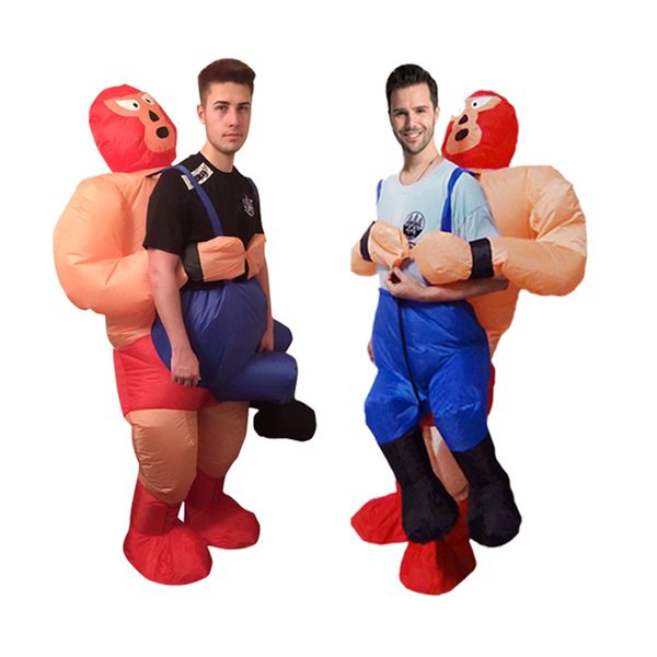 mascot doll costume man wrestling fighter inflatable costumes halloween costume funny party role play disfraces for woman unisex, Red;yellow
mascot doll costume man wrestling fighter inflatable costumes halloween costume funny party role play disfraces for woman unisex, Red;yellow