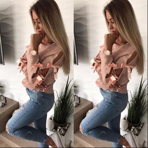 women sweater hollow out long sleeve knitting bow loose o neck knitwear jumper pull femme winter warm pullover, White;black
women sweater hollow out long sleeve knitting bow loose o neck knitwear jumper pull femme winter warm pullover, White;black