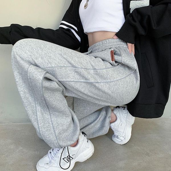 women's pants & capris grey sports loose drawstring leggings casual high waist straight tube wide legs thin autumn and winter, Black;white
women's pants & capris grey sports loose drawstring leggings casual high waist straight tube wide legs thin autumn and winter, Black;white