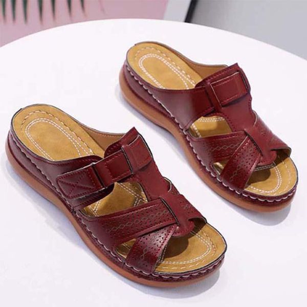 sandals women shoes artificial leather sandlas wedge bohemian low heels slippers ladies femmes chaussures, Black
sandals women shoes artificial leather sandlas wedge bohemian low heels slippers ladies femmes chaussures, Black