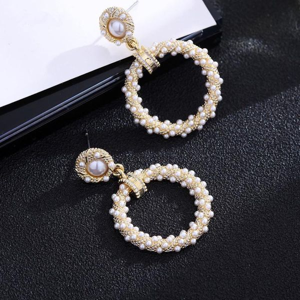classic round women dangle earrings elegant simulated pearl for drops bohemian & chandelier, Silver
classic round women dangle earrings elegant simulated pearl for drops bohemian & chandelier, Silver