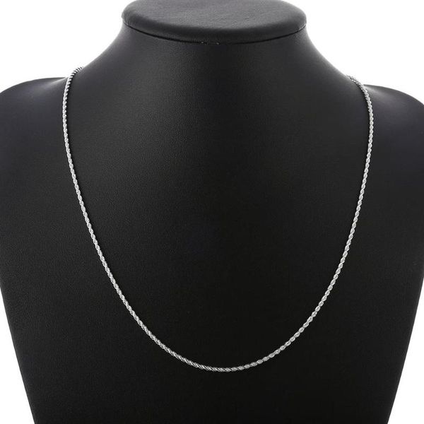 chains factory direct women mens 925 sterling silver 2mm twisted rope chain necklace 16/18/20/22/24 inch fashion jewelry charm gift
chains factory direct women mens 925 sterling silver 2mm twisted rope chain necklace 16/18/20/22/24 inch fashion jewelry charm gift