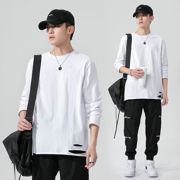 men's tracksuits 2021 spring long male shirt fashion loose bottomed hole with trend, Gray
men's tracksuits 2021 spring long male shirt fashion loose bottomed hole with trend, Gray