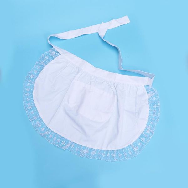 cotton short kitchen apron lace european style breathable cooking aprons with pocket for home restaurant cafe (white, single poc
cotton short kitchen apron lace european style breathable cooking aprons with pocket for home restaurant cafe (white, single poc