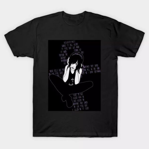 headphones amuses death listening to music sandman comic funny black t-shirt, White;black
headphones amuses death listening to music sandman comic funny black t-shirt, White;black