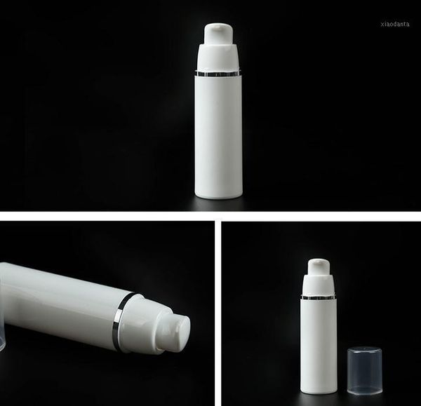 storage bottles & jars 15ml 30ml 50ml pp plastic airless white vacuum pump lotion bottle with silver line sn377
storage bottles & jars 15ml 30ml 50ml pp plastic airless white vacuum pump lotion bottle with silver line sn377