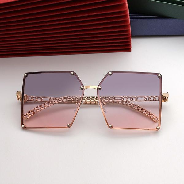 sunglasses 2022 fashion square women oversized gradient rimless sun glasses for female vintage alloy chain cool shades, White;black
sunglasses 2022 fashion square women oversized gradient rimless sun glasses for female vintage alloy chain cool shades, White;black