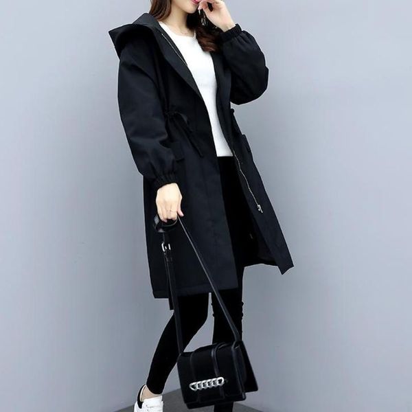women's trench coats autumn winter hooded drawstring pocket zipper long outwear women solid velvet thicken windbreaker elegant lady coa, Tan;black
women's trench coats autumn winter hooded drawstring pocket zipper long outwear women solid velvet thicken windbreaker elegant lady coa, Tan;black
