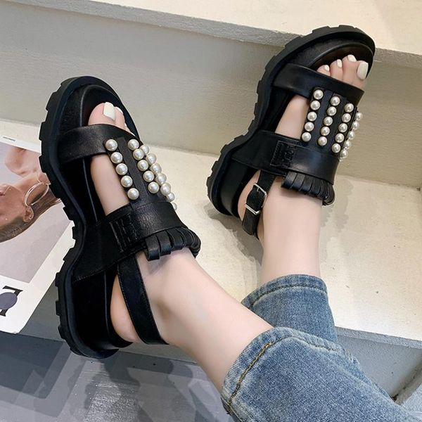 sandals rimocy summer pearl platform women black peep toe chunky sandalias de las mujeres anti-slip beach shoes woman
sandals rimocy summer pearl platform women black peep toe chunky sandalias de las mujeres anti-slip beach shoes woman