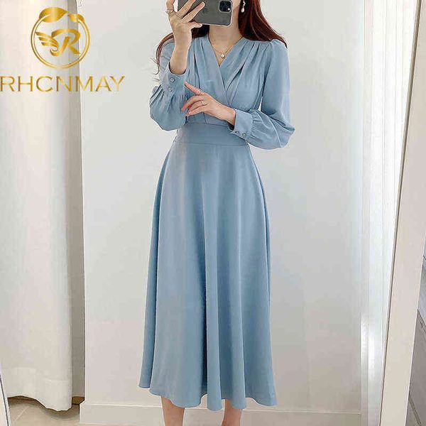 elegant slim waist woman dress korean folds v-neck long sleeve dresses 2021 autumn new fashion vestido feminimos y1204, Black;gray
elegant slim waist woman dress korean folds v-neck long sleeve dresses 2021 autumn new fashion vestido feminimos y1204, Black;gray