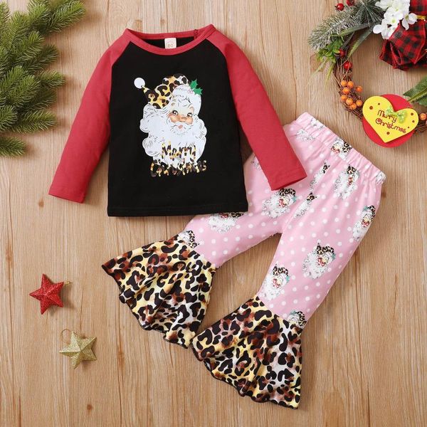 clothing sets 2021 autumn baby clothes toddler girls long sleeve christmas xmas cartoon santa printed +leopard flare pants outfits, White
clothing sets 2021 autumn baby clothes toddler girls long sleeve christmas xmas cartoon santa printed +leopard flare pants outfits, White