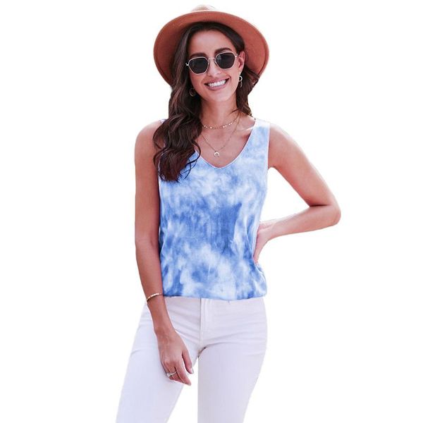 women's tanks & camis fashion womens tie-dye tank casual colorful printed summer sleeveless v neck shirts multicolor 2021, White
women's tanks & camis fashion womens tie-dye tank casual colorful printed summer sleeveless v neck shirts multicolor 2021, White