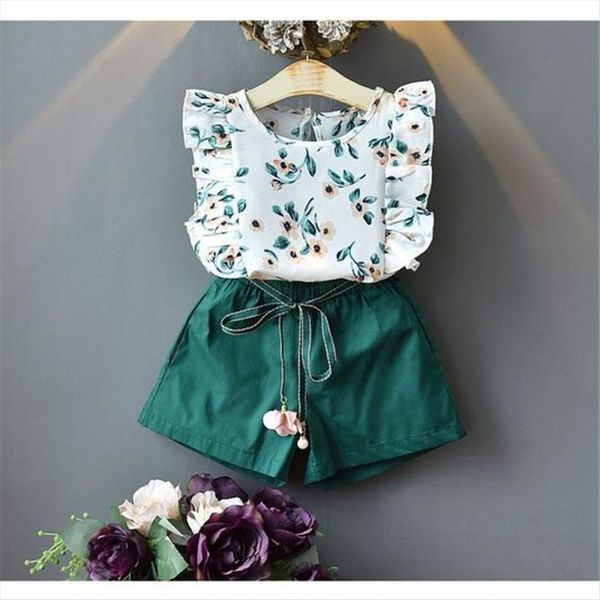 1 5y fashion toddler kids baby girls summer clothing sets floral print t shirts bowknot casual shorts pants outfits, White
1 5y fashion toddler kids baby girls summer clothing sets floral print t shirts bowknot casual shorts pants outfits, White
